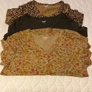 Set of three Old Navy Everywear slub knit tees